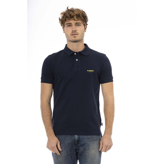 Baldinini Trend Baumwoll-Poloshirt in Blau