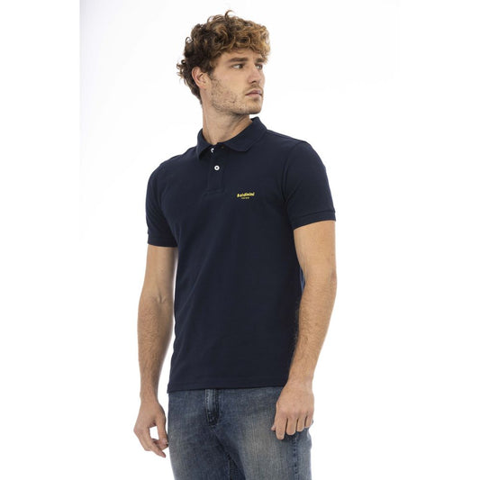 Baldinini Trend Baumwoll-Poloshirt in Blau