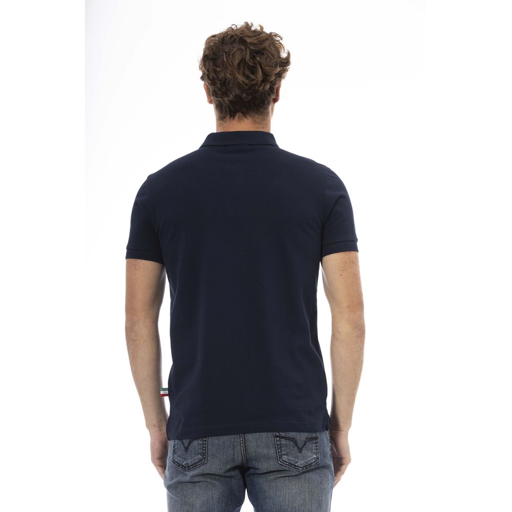 Baldinini Trend Baumwoll-Poloshirt in Blau