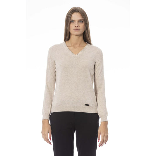 Baldinini Trend Beiger Polyamid-Pullover für Damen
