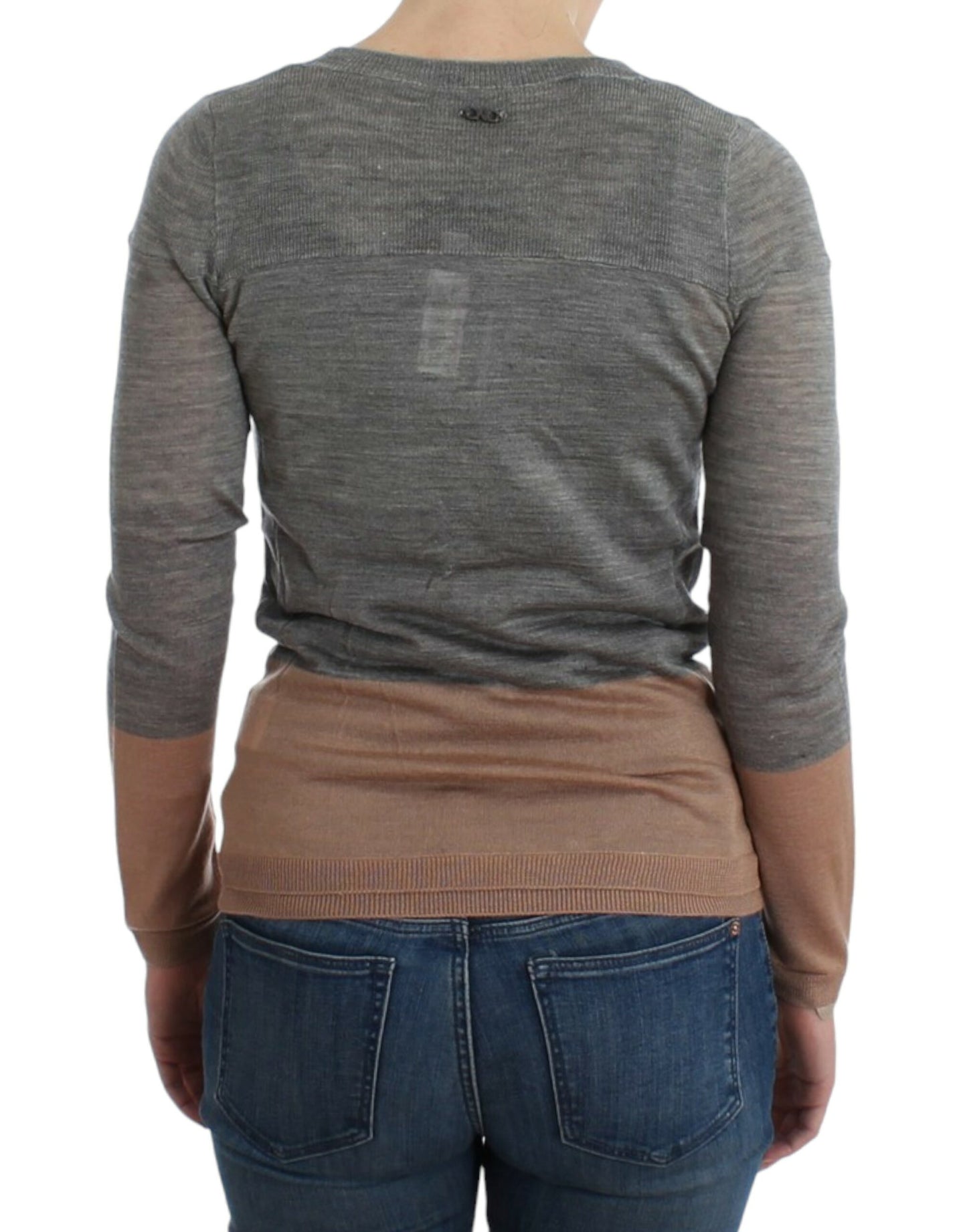 Costume National Graue leichte Strickjacke