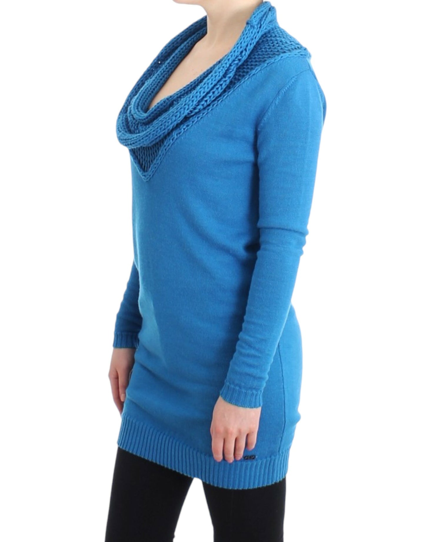 Costume National Blauer Pullover mit Rundhalsausschnitt
