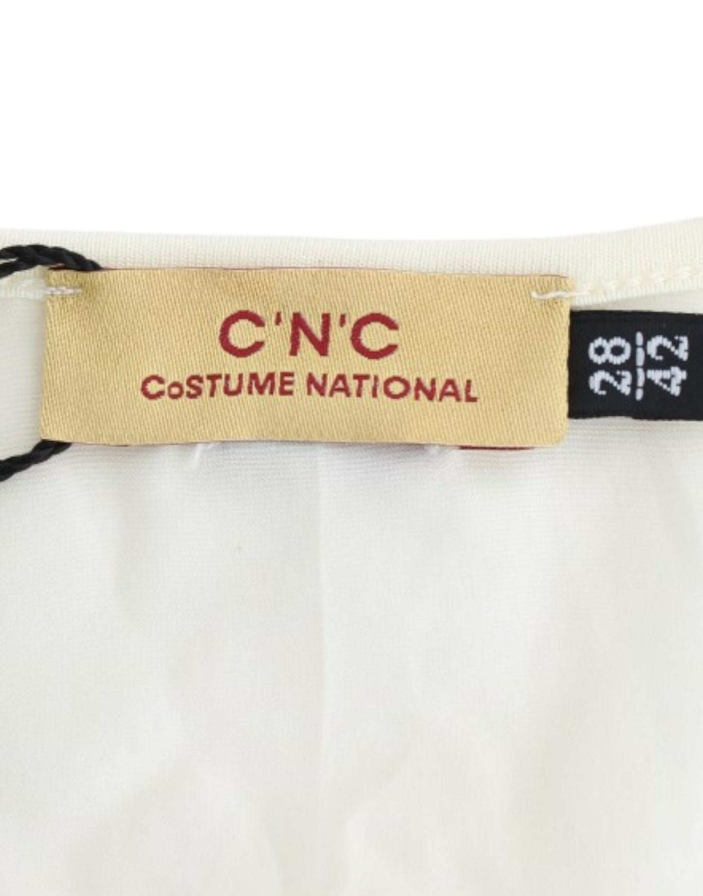 Costume National Weißes Modal-Schlauchkleid