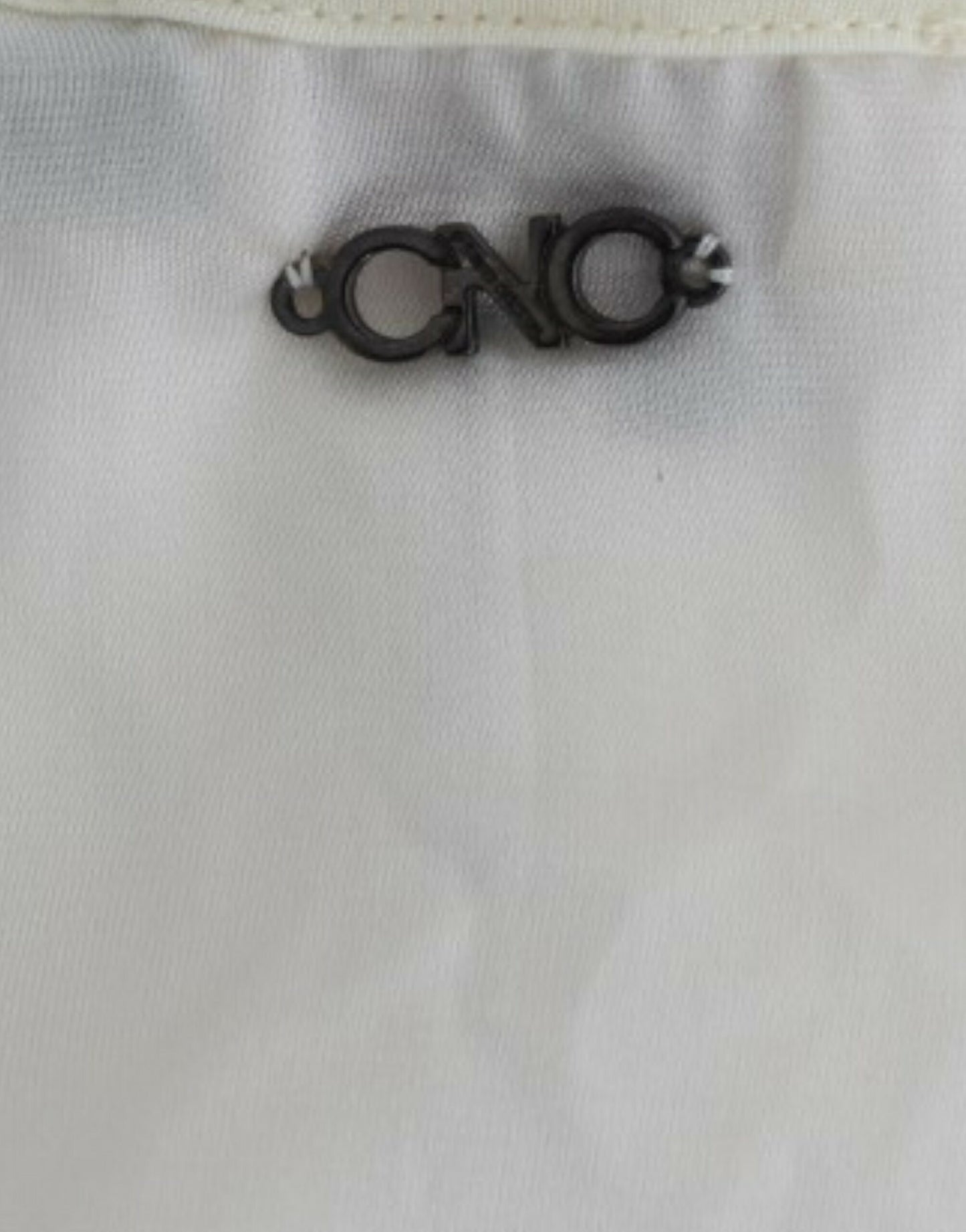 Costume National Weißes Modal-Schlauchkleid