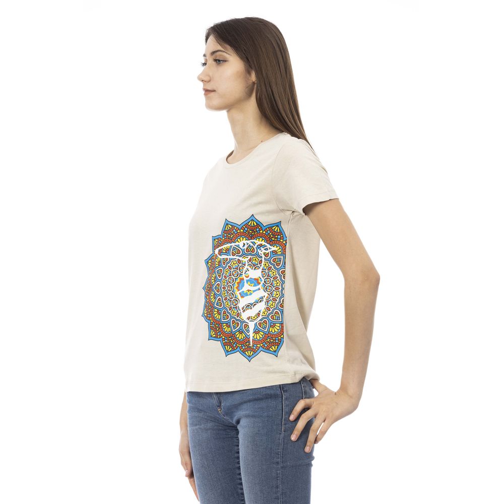 Trussardi Action Beige Baumwolle Frauen T-Shirt