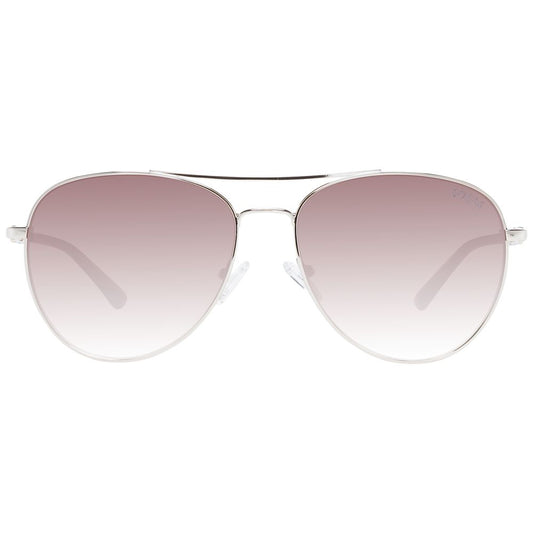 Guess Sonnenbrille mit silbernem Metallrahmen