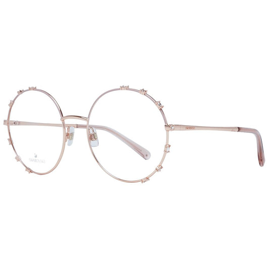 Swarovski Rosafarbene Metallbrille (Fassung)
