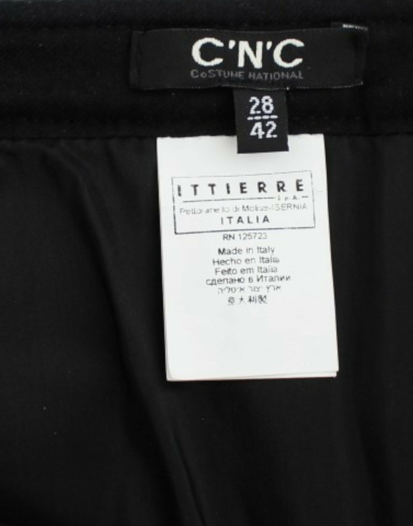 Costume National Grauer karierter Minirock