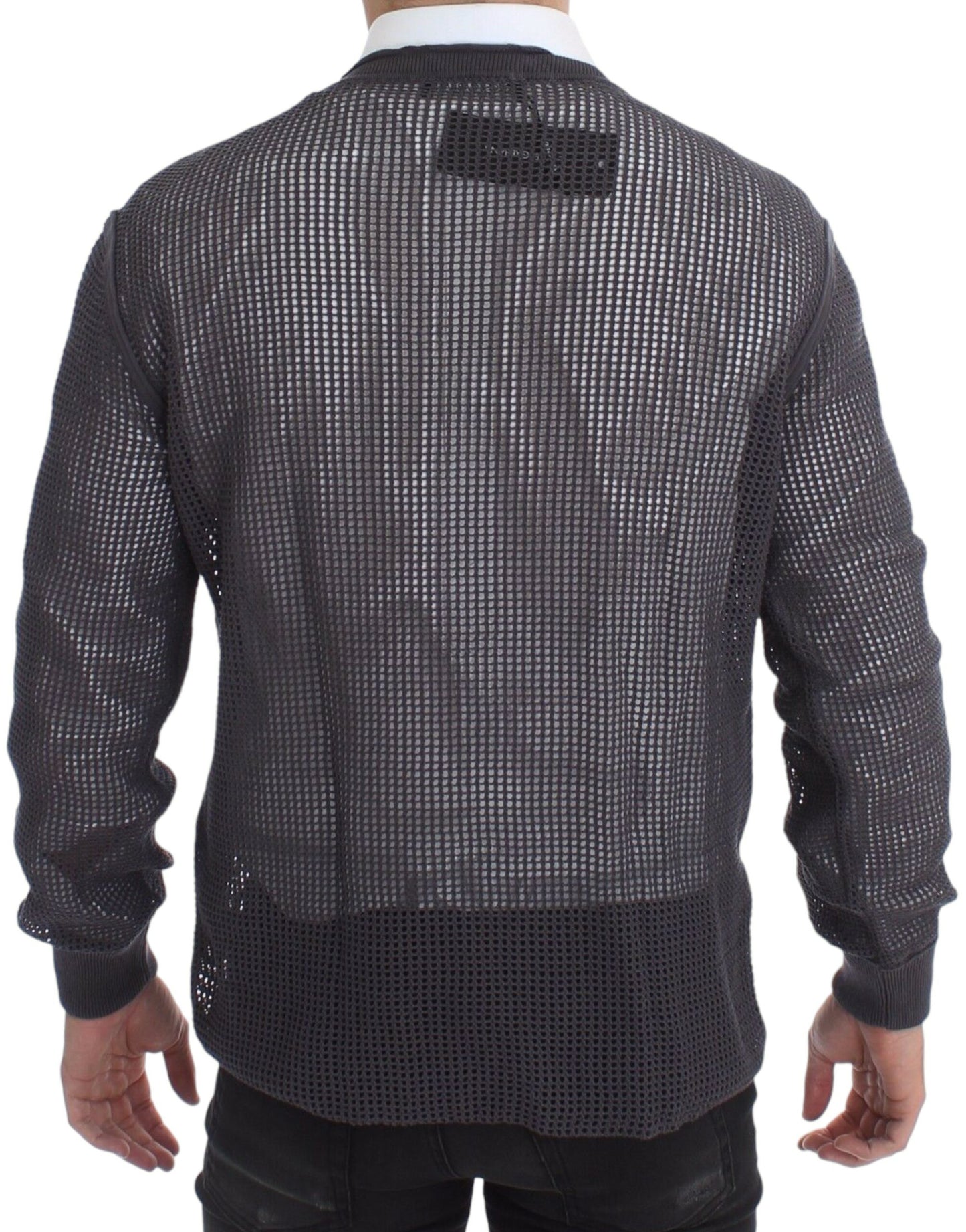 Dolce & Gabbana Lila Runway Netz Pullover Netzpullover