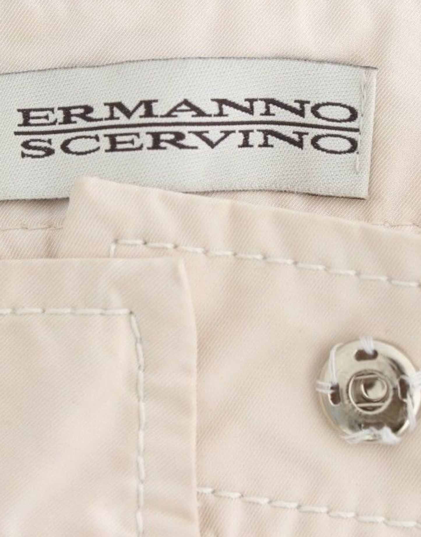 Ermanno Scervino Beige Chinos Beiläufige Kleiderhosen Khakis