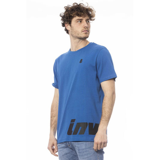 Invicta Blau Baumwolle Männer T-Shirt