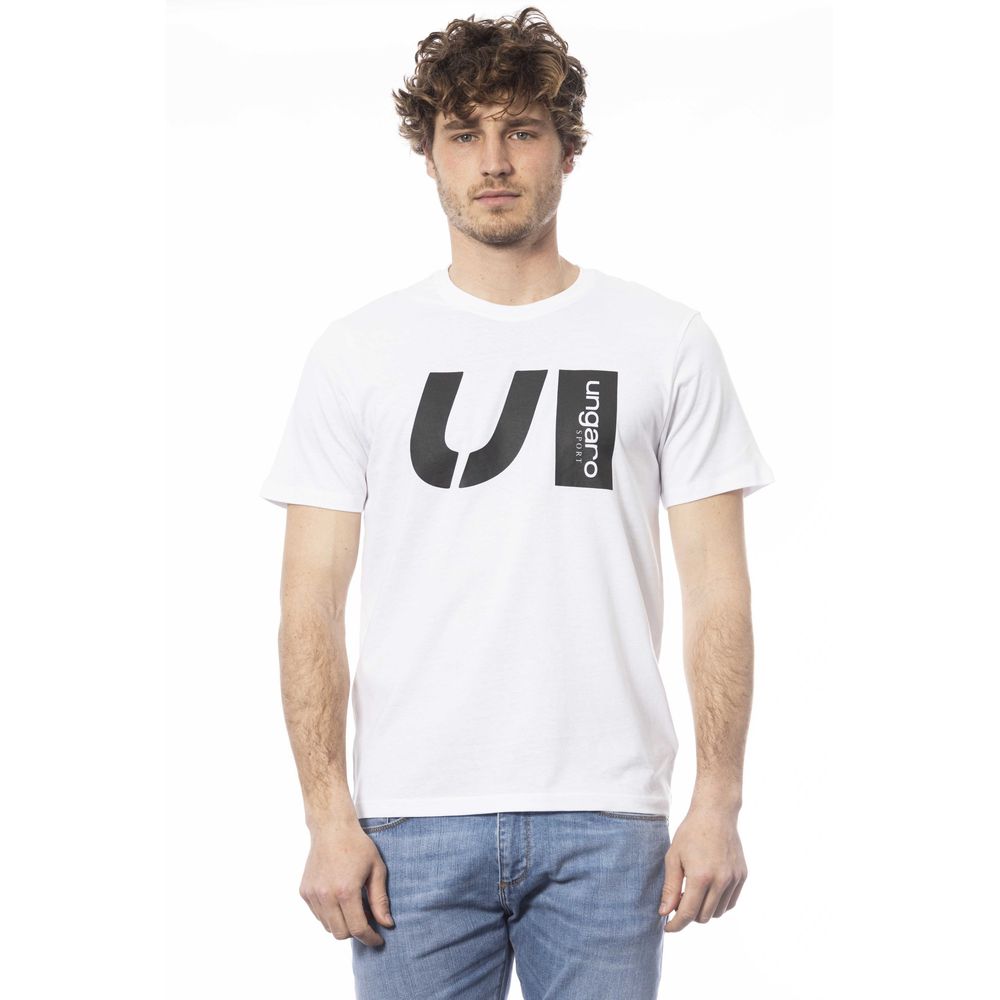 Ungaro Sport Weißes Baumwoll-T-Shirt für Herren