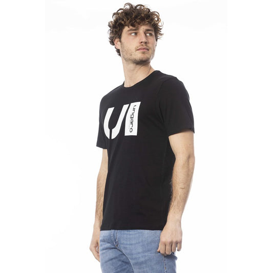 Ungaro Sport Schwarzes Baumwoll-T-Shirt für Herren