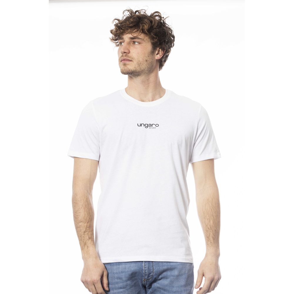 Ungaro Sport Weißes Herren-T-Shirt aus Baumwolle