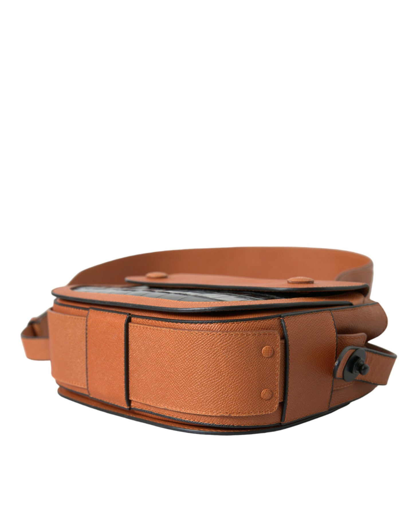 Balenciaga Schwarz Braun Exotische Haut Leder Umhängetasche Kamera Geldbörse