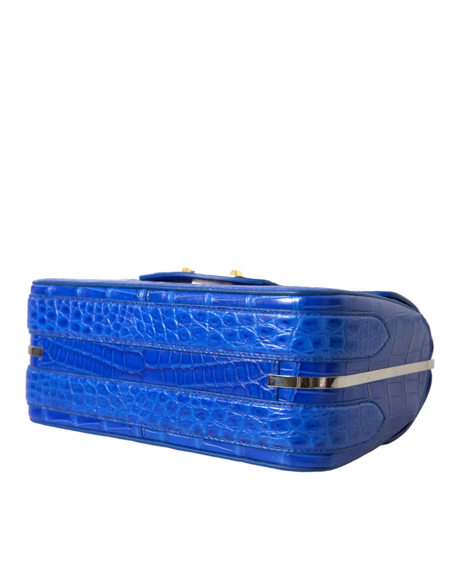 Balenciaga Blaue Exotische Leder Neo Klassische Geldbörse Umhängetasche Handtasche