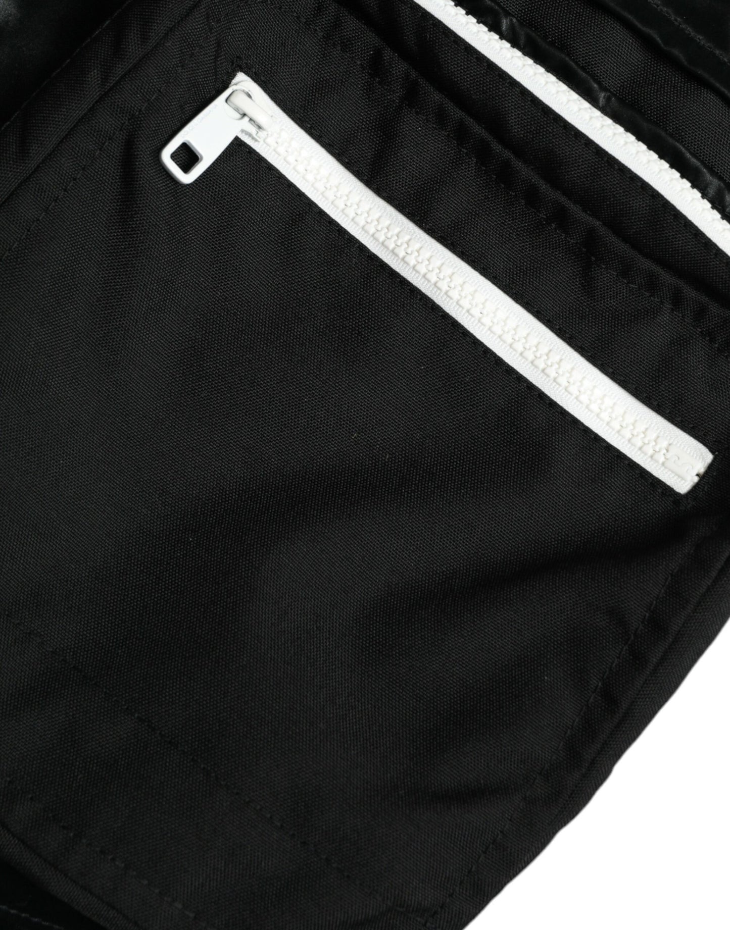 Dolce & Gabbana Schwarze Nylon Cargo Jogger Männer Sweatpants Hosen