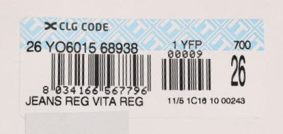 Acht Schwarze Denim-Baumwollhosen Slim Fit Jeans