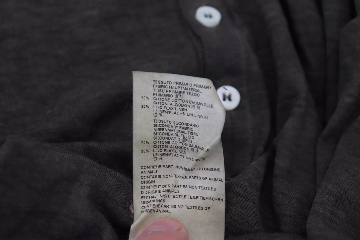 Dsquared² Grauer Baumwoll-Leinen Pullover mit langen Ärmeln