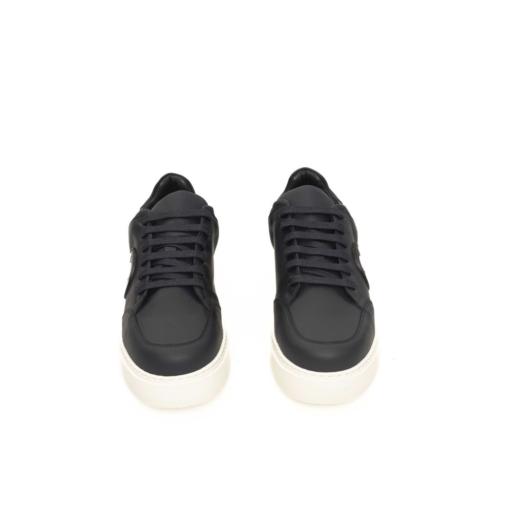 Cerruti 1881 Blaues Rindsleder Herren Sneaker