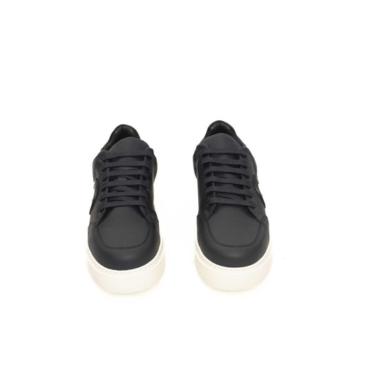 Cerruti 1881 Blaues Rindsleder Herren Sneaker