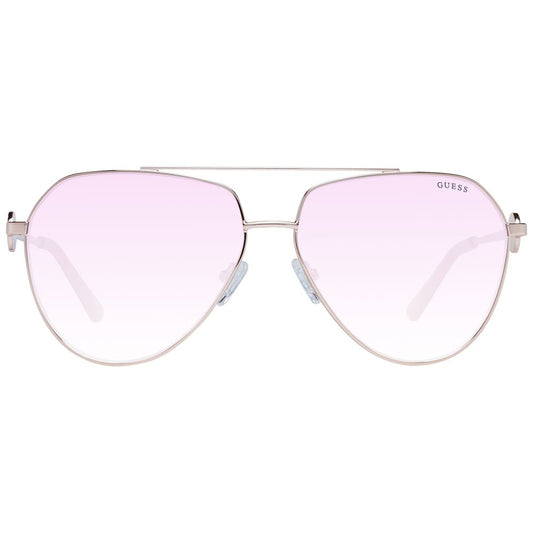 Guess Sonnenbrille mit roségoldenem Metallrahmen