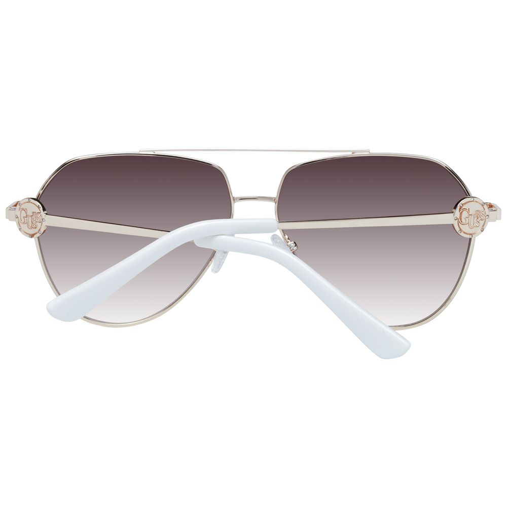 Guess Goldene Sonnenbrille mit Metallrahmen