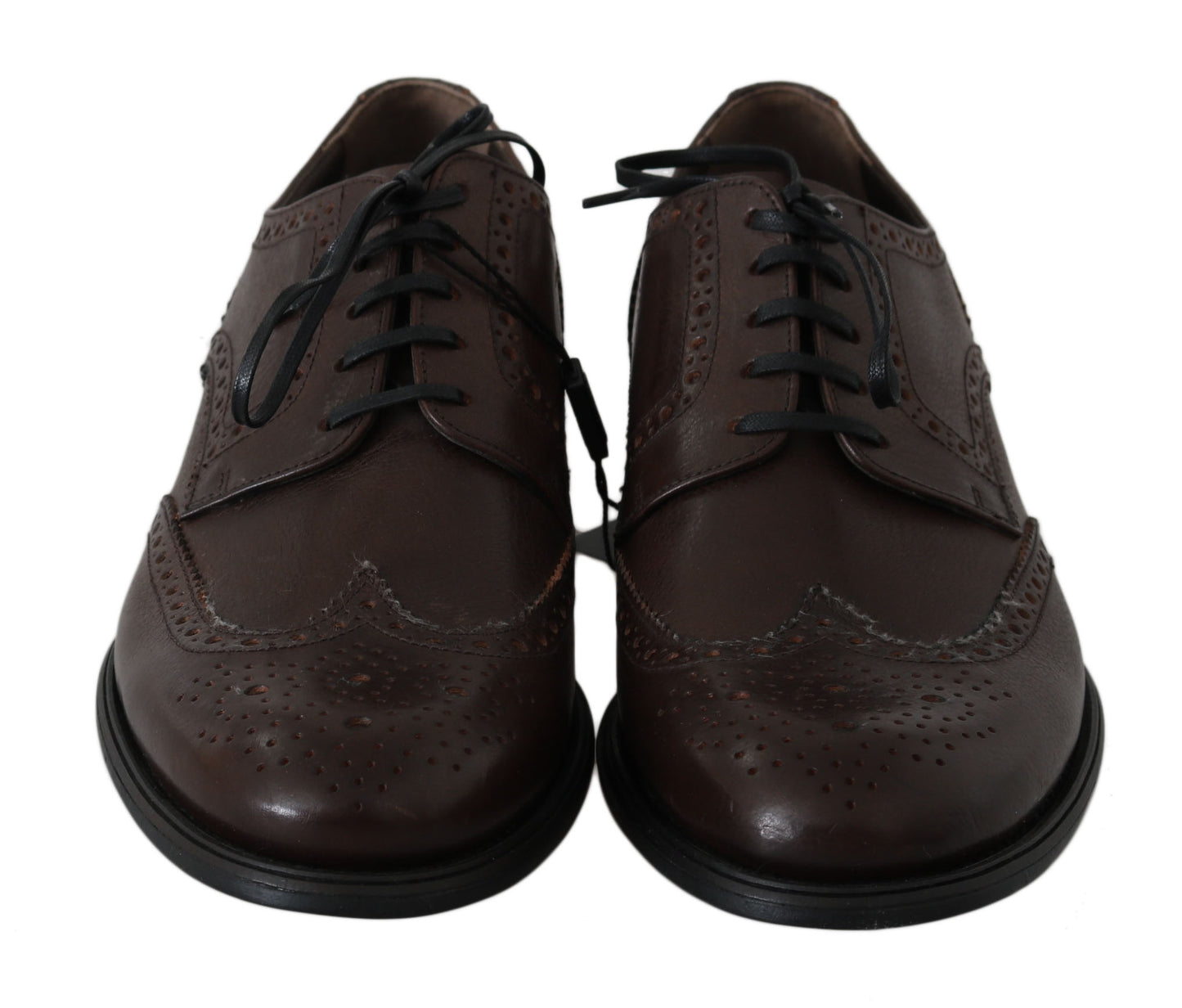 Dolce & Gabbana Braune Leder Brogue Derby Dress Schuhe