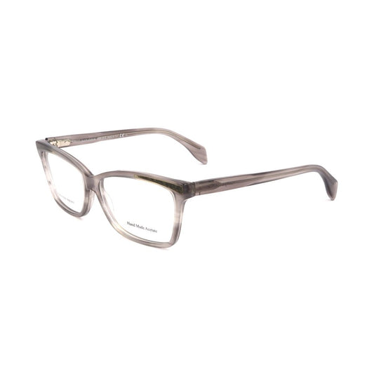 Alexander McQueen Graue Acetat-Brillengestelle