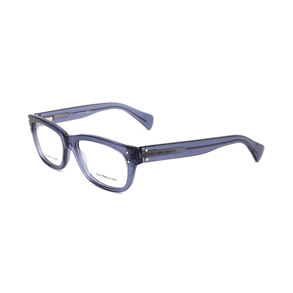 Alexander McQueen Blaue Acetat-Brillengestelle