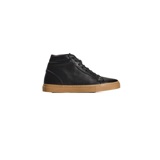 Roberto Pepe Luxury Schwarzer Herren-Sneaker aus Kalbsleder