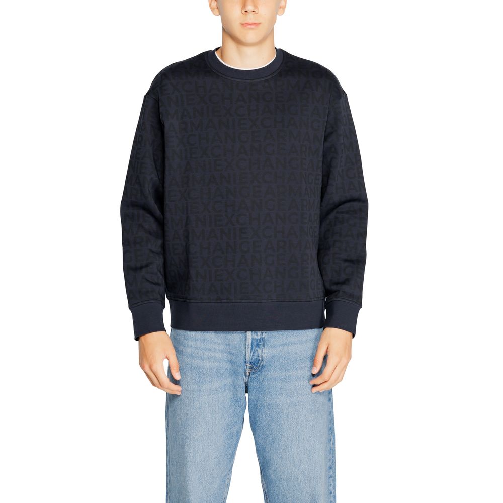 Armani Exchange Blaues Baumwoll-Sweatshirt
