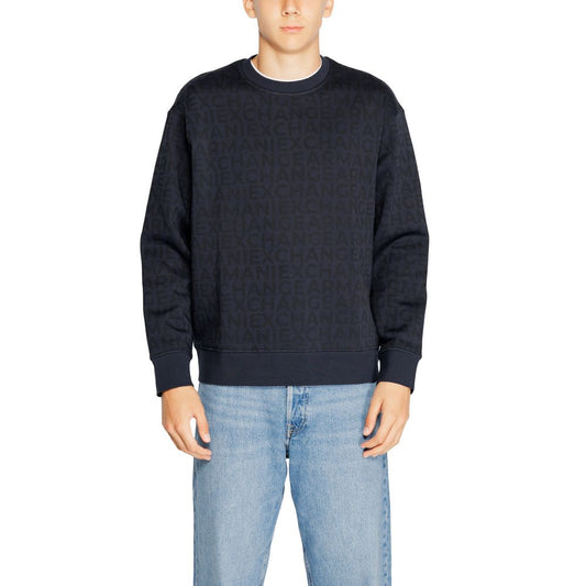 Armani Exchange Blaues Baumwoll-Sweatshirt