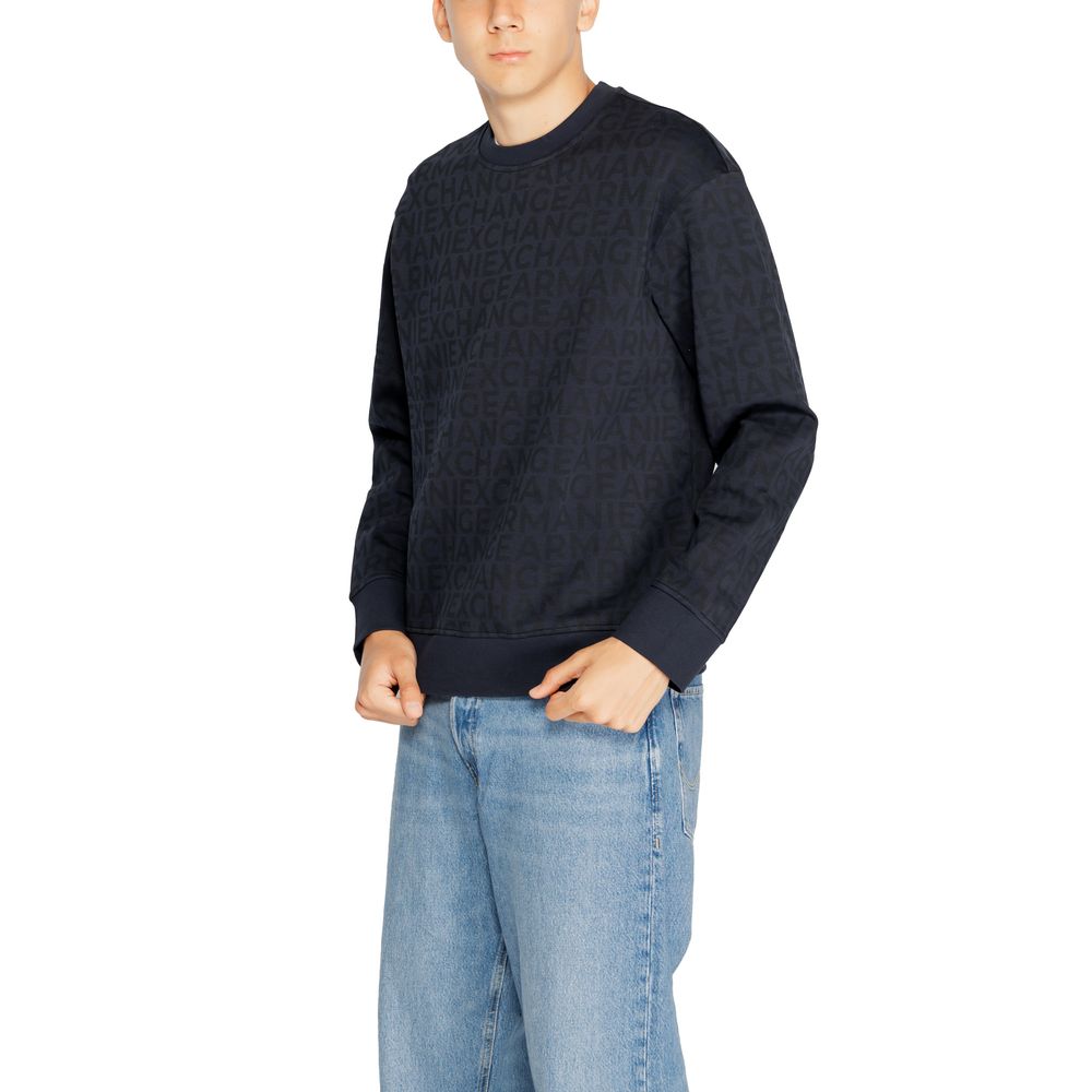 Armani Exchange Blaues Baumwoll-Sweatshirt