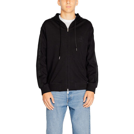 Armani Exchange Schwarzer Baumwoll-Hoodie