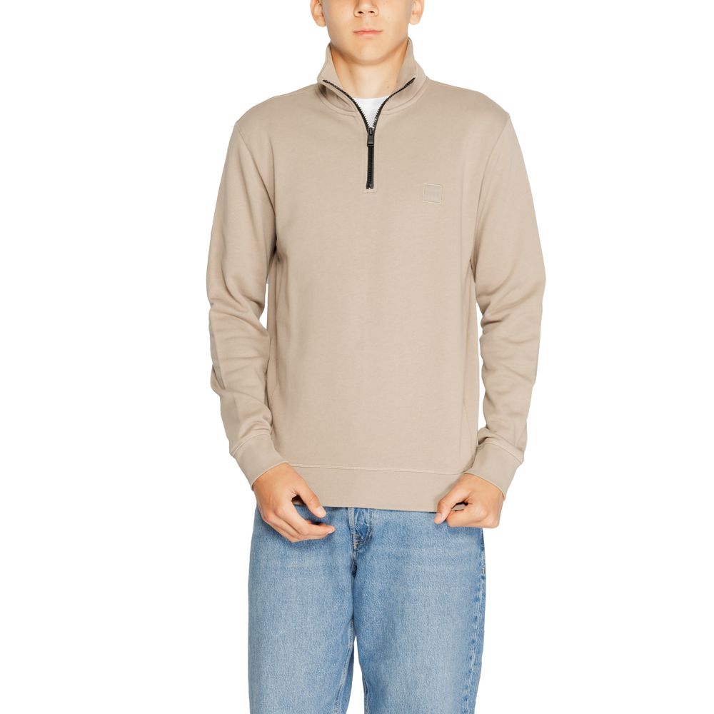 Hugo Boss Braunes Baumwoll-Sweatshirt