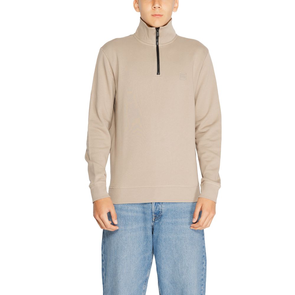 Hugo Boss Braunes Baumwoll-Sweatshirt