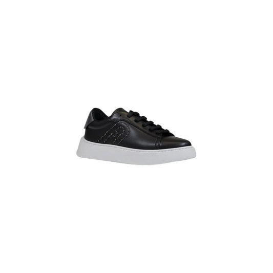 Furla Schwarze Polyethylen-Sneakers mit niedrigem Schaft
