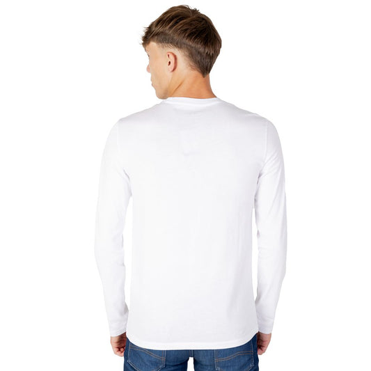 Armani Exchange Weißes Baumwoll-Langarmshirt