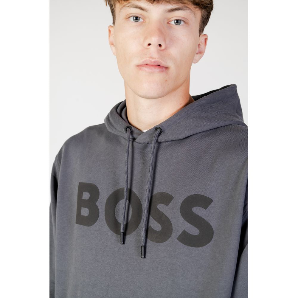 Hugo Boss Grauer Baumwoll-Hoodie