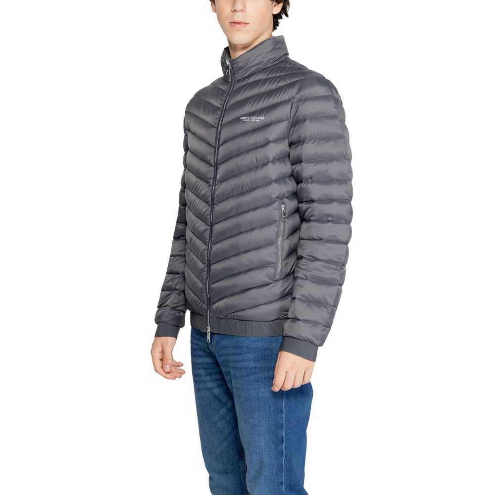Armani Exchange Grauer Polyester-Mantel