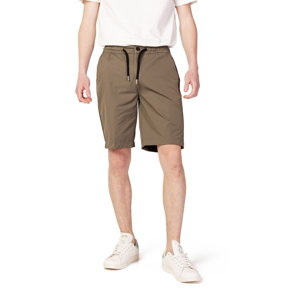 Suns Grüne Nylon-Bermuda-Shorts