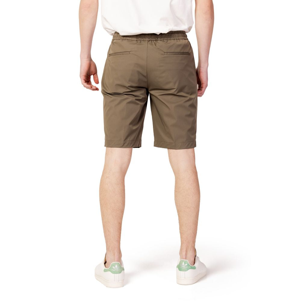 Suns Grüne Nylon-Bermuda-Shorts