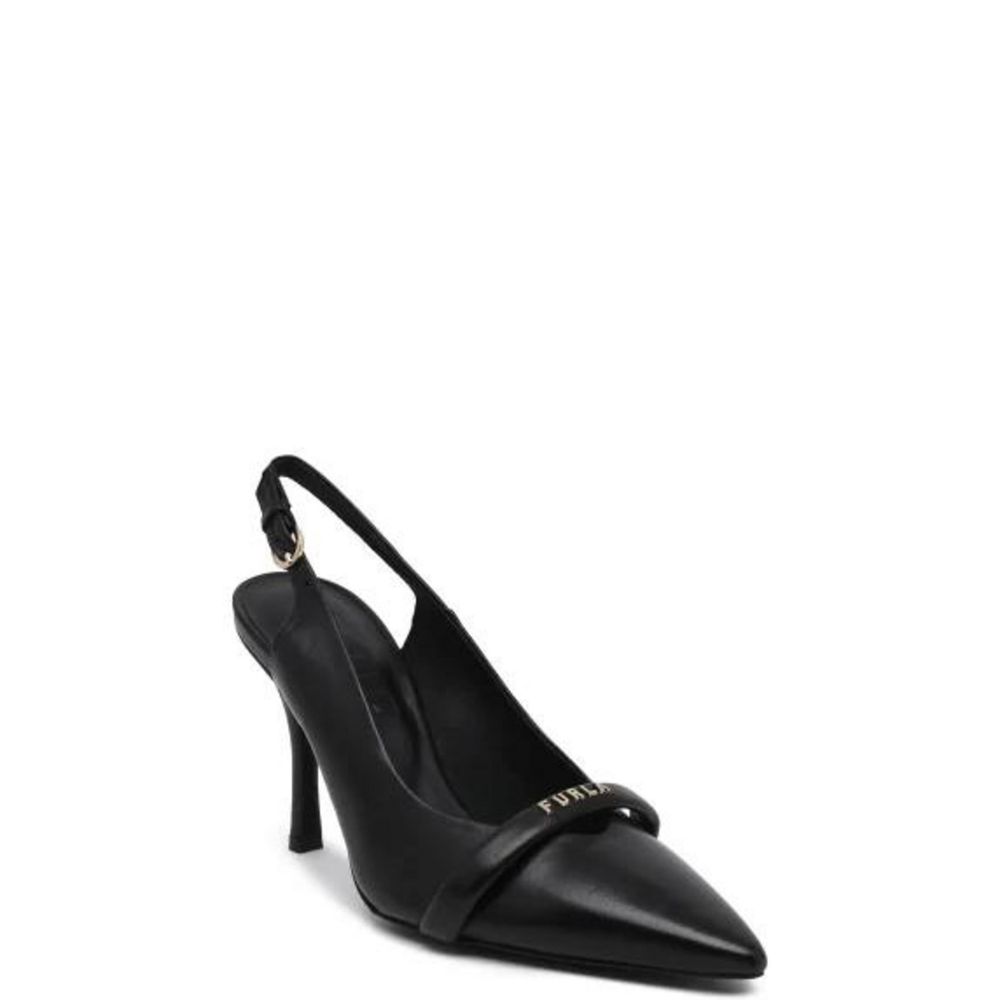 Furla Schwarze Leder-Pumps