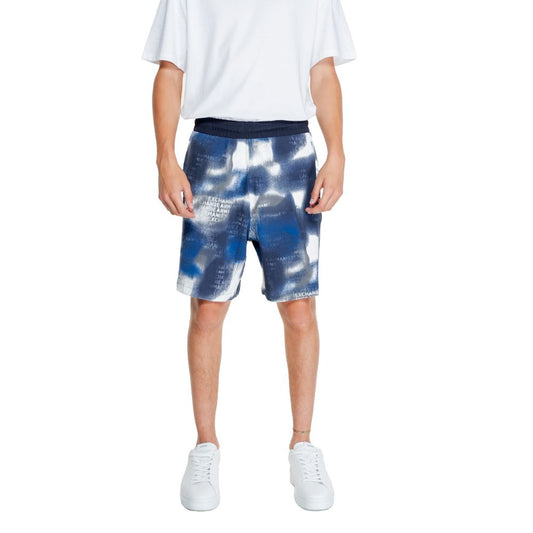Armani Exchange Blaue Baumwoll-Bermuda-Shorts