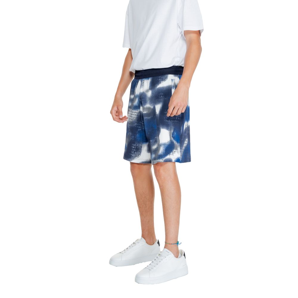 Armani Exchange Blaue Baumwoll-Bermuda-Shorts
