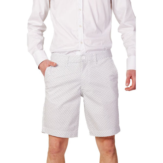 Armani Exchange Weiße Baumwoll-Bermuda-Shorts