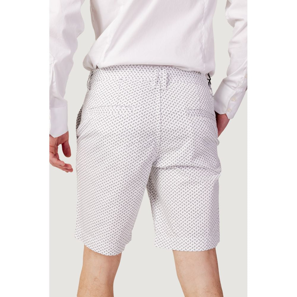 Armani Exchange Weiße Baumwoll-Bermuda-Shorts