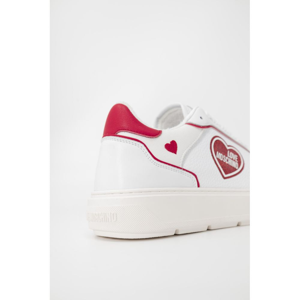 Love Moschino Rote Polyethylen Sneakers