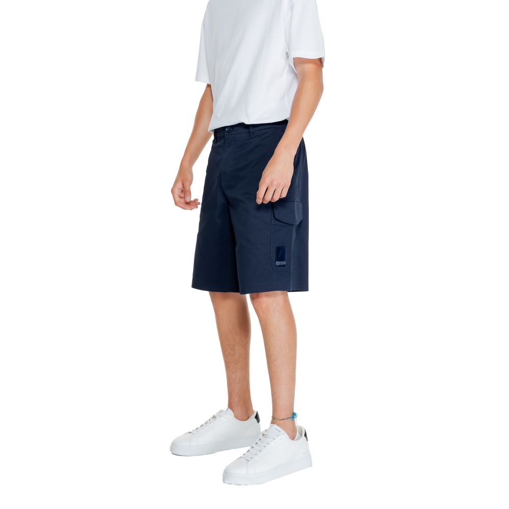Armani Exchange Blaue Baumwoll-Bermuda-Shorts